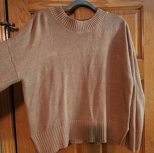 Sonoma Women's Brown Cowl Neck Sweater